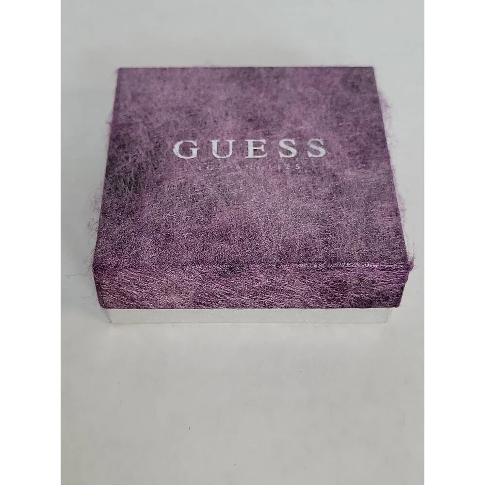 Guess Charm Bracelet France Eiffel Tower Silver Tone Blue Gems